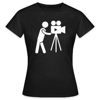 Cameraman caméraman photographe photographe - T-shirt Femme - noir - Devant - AI Model Female 172 dark (172cm)