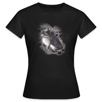 Lapin lapin - T-shirt Femme - noir - Devant - AI Model Female 172 dark (172cm)