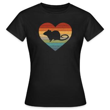 Rat rats - Women's T-Shirt - black - Front - AI Model Female 172 dark (172cm)