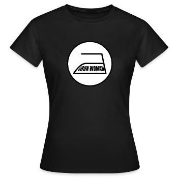 IRON WOMAN Super Mom Mother's Day Gift - Women's T-Shirt - black - Front - AI Model Female 172 dark (172cm)