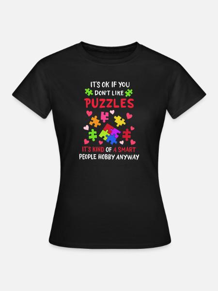 Puzzle Puzzles - T-shirt Femme - noir