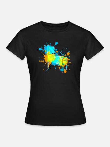Pinball - Frauen T-Shirt - Schwarz
