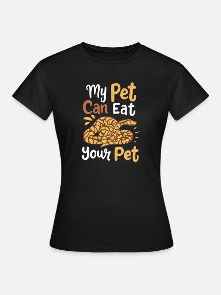 Python Schlangen Schlangenbesitzer - Frauen T-Shirt - Schwarz