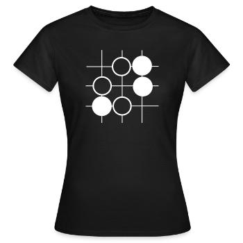 Go Brettspiel - T-shirt Femme - noir - Devant - AI Model Female 172 dark (172cm)