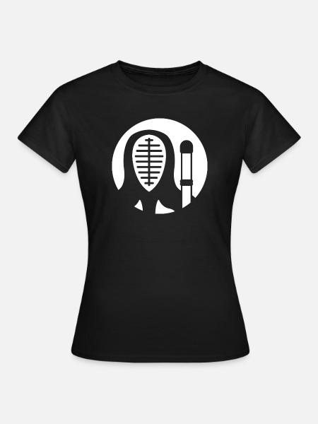 Kendo Kenjutsu Schwertkampf - Frauen T-Shirt - Schwarz