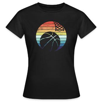 Basket-ball - T-shirt Femme - noir - Devant - AI Model Female 172 dark (172cm)