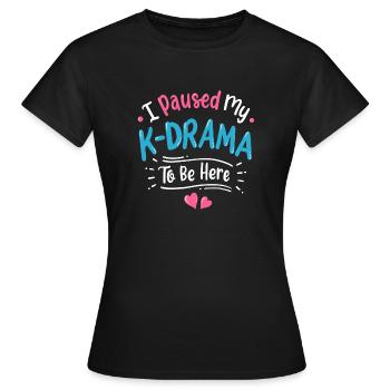 K-Drama Koreanisches Drama K-Drama-Fans - Frauen T-Shirt - Schwarz - Vorne - AI Model Female 172 dark (172cm)