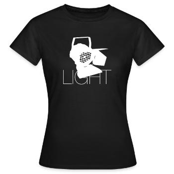 Light - Women's T-Shirt - black - Front - AI Model Female 172 dark (172cm)