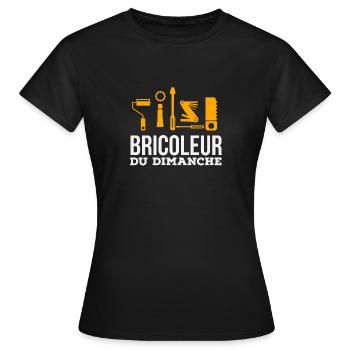 Bricoleur du dimanche - T-shirt Femme - noir - Devant - AI Model Female 172 dark (172cm)