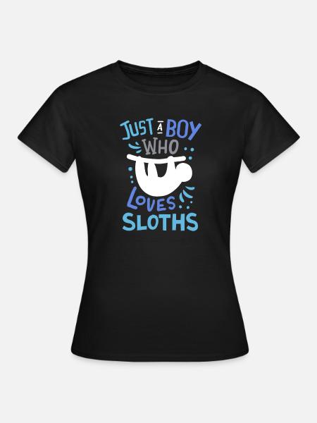 Faultiere Faultierliebhaber - Frauen T-Shirt - Schwarz