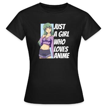 Anime Japanese Otaku Anime Lovers - Women's T-Shirt - black - Front - AI Model Female 172 dark (172cm)