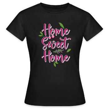 home - Frauen T-Shirt - Schwarz - Vorne - AI Model Female 172 dark (172cm)