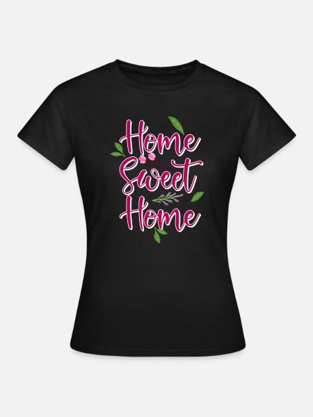 thuis - Vrouwen T-shirt - zwart