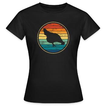 Chicken chickens - Women's T-Shirt - black - Front - AI Model Female 172 dark (172cm)