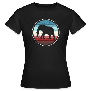 Elephant Elephant - Women's T-Shirt - black - Front - AI Model Female 172 dark (172cm)