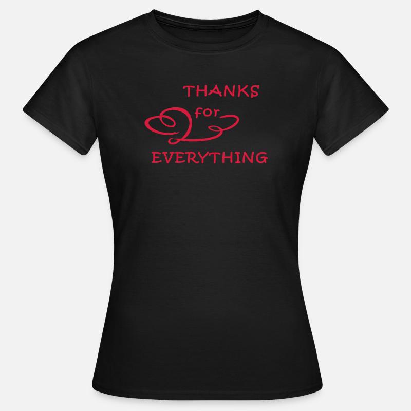 Danke, thanks - Women's T-Shirt - black