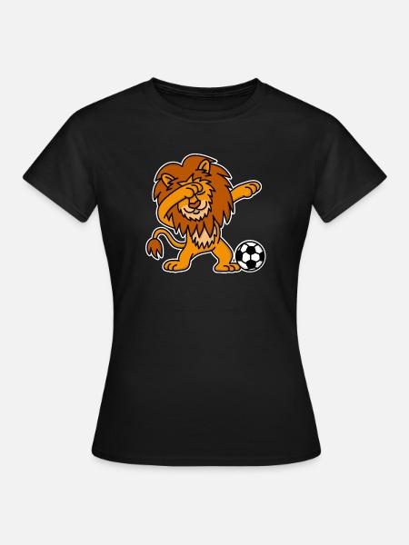 Drôle de Championnat d’Europe des Pays-Bas Dab lion Orange football - T-shirt Femme - noir