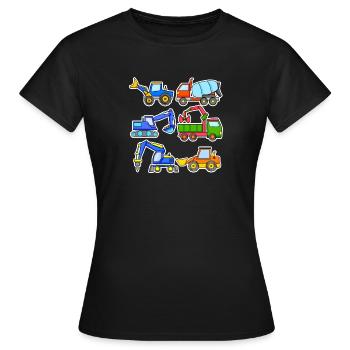 Chantiers - T-shirt Femme - noir - Devant - AI Model Female 172 dark (172cm)