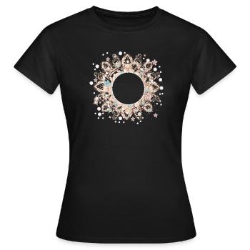 cadre imaginatif en dentelle délicate - T-shirt Femme - noir - Devant - AI Model Female 172 dark (172cm)