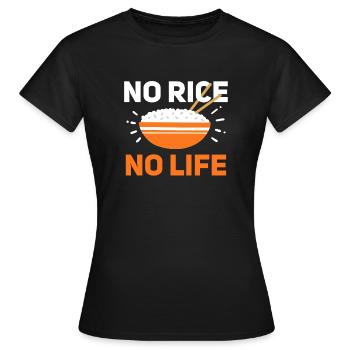 Riz Philippin Philippines Cuisine asiatique - T-shirt Femme - noir - Devant - AI Model Female 172 dark (172cm)
