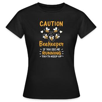 Apiculteurs, apiculteurs, apiculteurs - T-shirt Femme - noir - Devant - AI Model Female 172 dark (172cm)