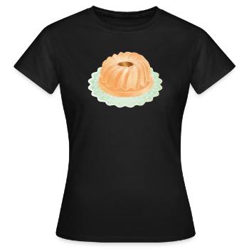 Le klaxon populaire avec du sucre en poudre - T-shirt Femme - noir - Devant - AI Model Female 172 dark (172cm)