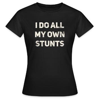 Stunts Verletzungen Genesung - Frauen T-Shirt - Schwarz - Vorne - AI Model Female 172 dark (172cm)