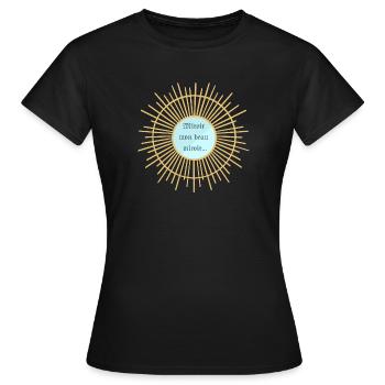miroir mon beau miroir blanche neige narcissisme - T-shirt Femme - noir - Devant - AI Model Female 172 dark (172cm)