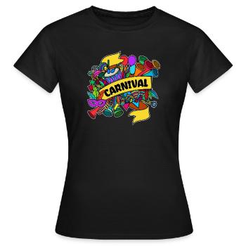 Carnaval carnaval de carnaval - T-shirt Femme - noir - Devant - AI Model Female 172 dark (172cm)
