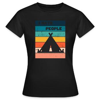 Camper - T-shirt Femme - noir - Devant - AI Model Female 172 dark (172cm)