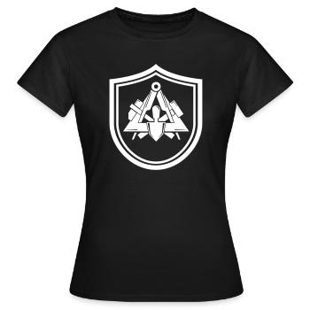 Maurer 150 écussons de 1500 écus - T-shirt Femme - noir - Devant - AI Model Female 172 dark (172cm)