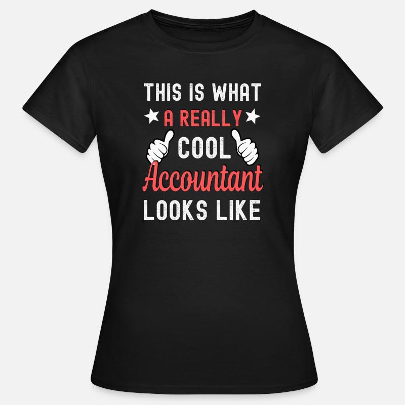 Comptable comptable - T-shirt Femme - noir
