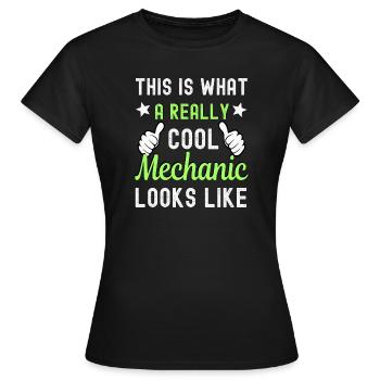 Mécanicien mécanicien - T-shirt Femme - noir - Devant - AI Model Female 172 dark (172cm)