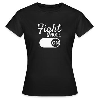 Combattants - T-shirt Femme - noir - Devant - AI Model Female 172 dark (172cm)