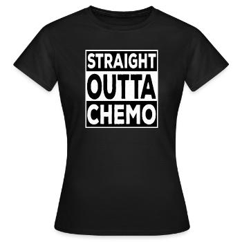 Chimio Straight Outta - T-shirt Femme - noir - Devant - AI Model Female 172 dark (172cm)