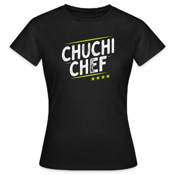Küchenchef - Chuchi Chef - Schweizerdeutsch - Frauen T-Shirt - Schwarz - Vorne - AI Model Female 172 dark (172cm)