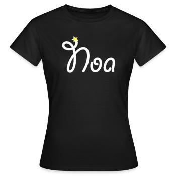 Noa - Frauen T-Shirt - Schwarz - Vorne - AI Model Female 172 dark (172cm)