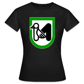 Marken Italien - Frauen T-Shirt - Schwarz - Vorne - AI Model Female 172 dark (172cm)