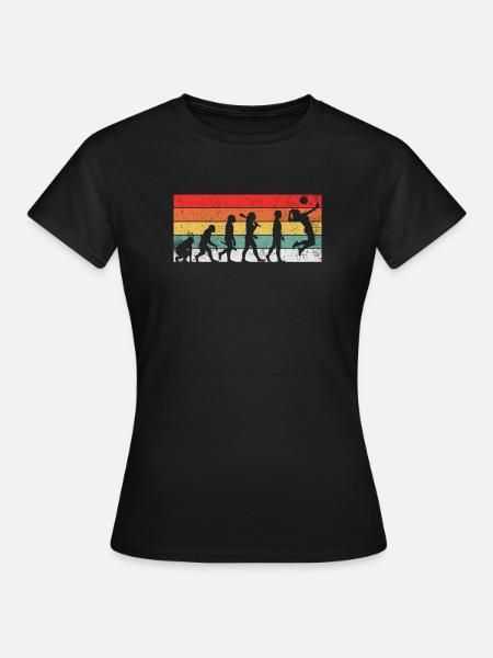 Volleyball Evolution - Frauen T-Shirt - Schwarz