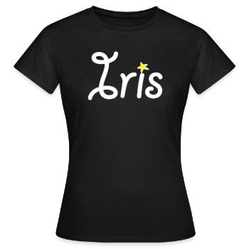 Iris - T-shirt Femme - noir - Devant - AI Model Female 172 dark (172cm)
