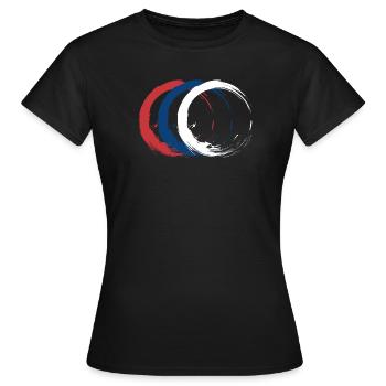 Serbien - Frauen T-Shirt - Schwarz - Vorne - AI Model Female 172 dark (172cm)