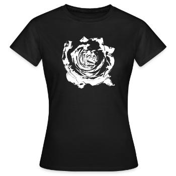 Flower White White Flower Flowers White White Flowers - Women's T-Shirt - black - Front - AI Model Female 172 dark (172cm)