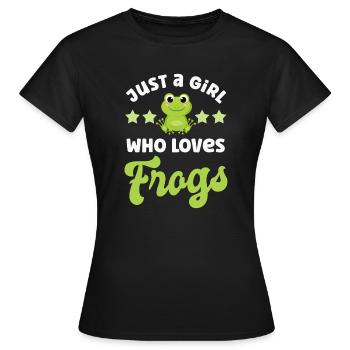 Frog Frogs - Women's T-Shirt - black - Front - AI Model Female 172 dark (172cm)