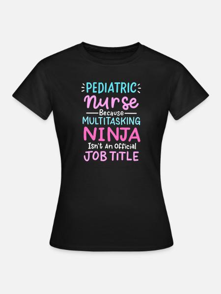 Kinderkrankenschwester - Frauen T-Shirt - Schwarz