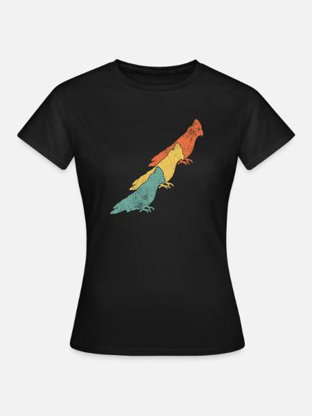 Nymphensittiche Vogel - Frauen T-Shirt - Schwarz