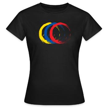 Ecuador - Frauen T-Shirt - Schwarz - Vorne - AI Model Female 172 dark (172cm)