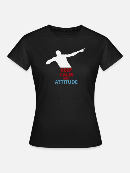 Ruhe und Attitüde Silhouette - Frauen T-Shirt - Schwarz