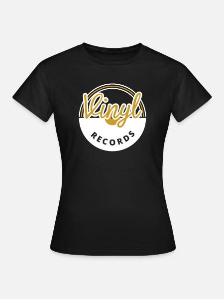Schallplatten - Frauen T-Shirt - Schwarz
