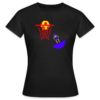 Subbuteo basketball basket basket - Women's T-Shirt - black - Front - AI Model Female 172 dark (172cm)
