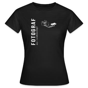 Fotograf aus Leidenschaft - Frauen T-Shirt - Schwarz - Vorne - AI Model Female 172 dark (172cm)